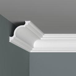 Плинтус потолочный из XPS ПРАЙМДЕКОР K-80 65/65