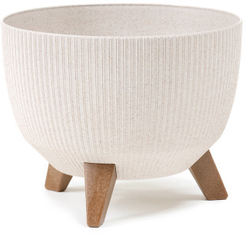 Кашпо на ножках Roma Eco Wood Jumper d33см h22см V12,4л белый