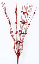 Ветка декоративная 77х5см красный SYSDH-A3025171