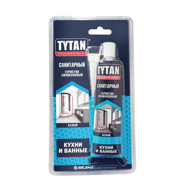 Герметик силиконовый санитарный TYTAN Professional белый (85мл)