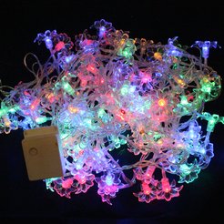 Электрогирлянда цветочки внутренняя 8м 100LED,разноцветный A1-100LED