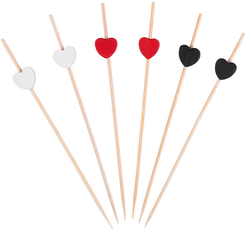 Набор шпажек д/канапе Mallony Сердце 100шт бамбук 