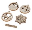 Набор украшений из дерева 16шт 9см SYMZPA-4422119 Набор украшений из дерева 16шт 9см SYMZPA-4422119