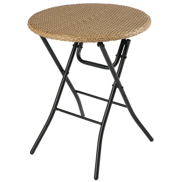 Набор садовой мебели Аруба (столик+2 складных стула), сталь/иск.ротанг, бежевый, SG-22012