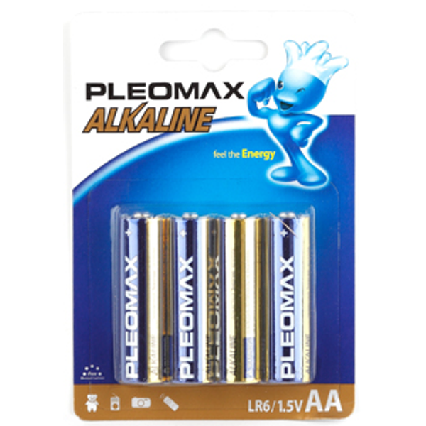 Батарейка алкалиновая Pleomax АА/LR6-4BL 4шт 