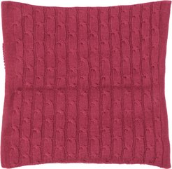 Наволочка вязаная 40х40 бордовая