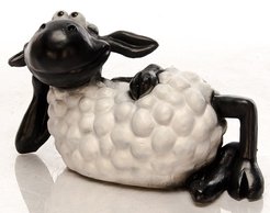 Фигура садовая Овечка лежит h38см F08912