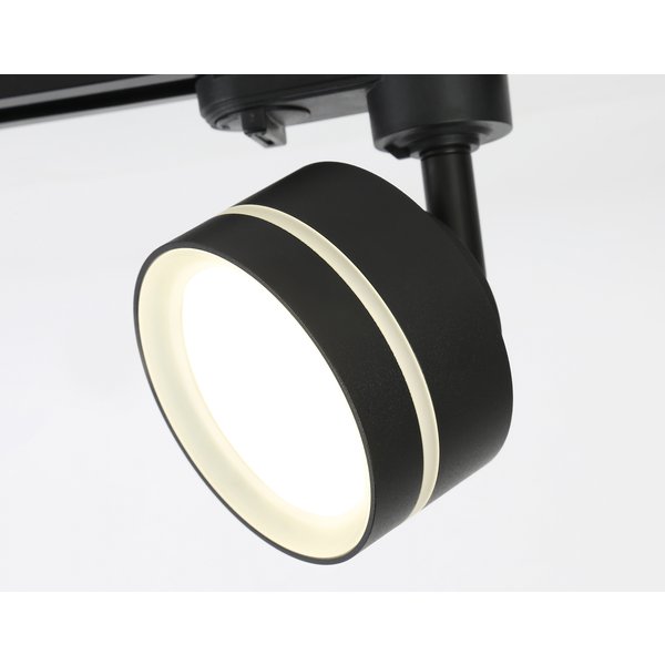 Светильник трековый Ambrella light GL5385 BK/FR GX53 черный/белый матовый