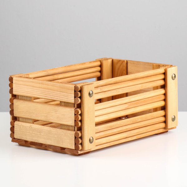 Кашпо деревянное Ящик 23х12х10см