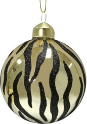 Шар Черный Тигр 8x8x8см,стекло,87264