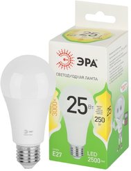 Лампочка светодиодная ЭРА GREEN LINE LED A60-25W-830-E27 GL E27 25 Вт груша теплый свет