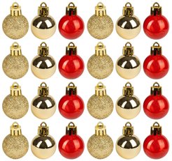 Набор шаров 24шт 3см красный+золото SYQA-0122278