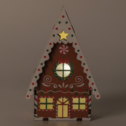 Сувенир Сказочный Домик 7,8х5,2х12см, LED-подсветка, дерево, SYMZPA-4425200