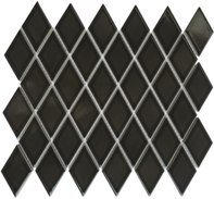 Мозаика Tessare 26,6х30,7х0,6см керамика ромб черная шт (BHPAC02064) Мозаика Tessare 26,6х30,7х0,6см керамика ромб черная шт (BHPAC02064)