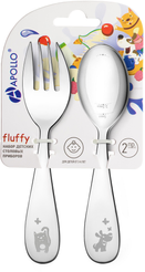 Набор детских столовых приборов APOLLO Fluffy 2 пр, нерж.сталь