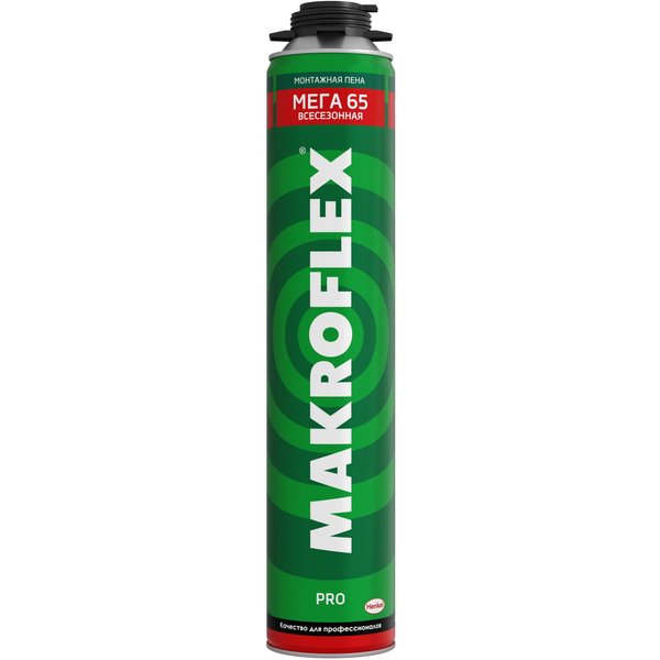 Пена монтажная профессиональная MAKROFLEX Shaketec PRO 65 всесезонная (850мл)