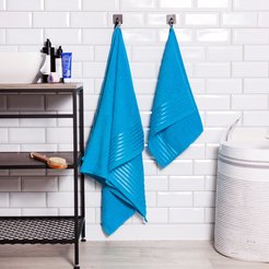 Полотенце махровое Бриз бирюзовый 30х50см, плотность 380г/м2