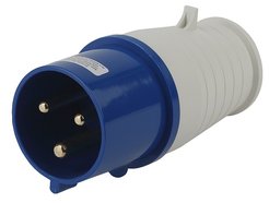 Вилка силовая переносная 023 Эра 2Р+РЕ 32А 220В IP44