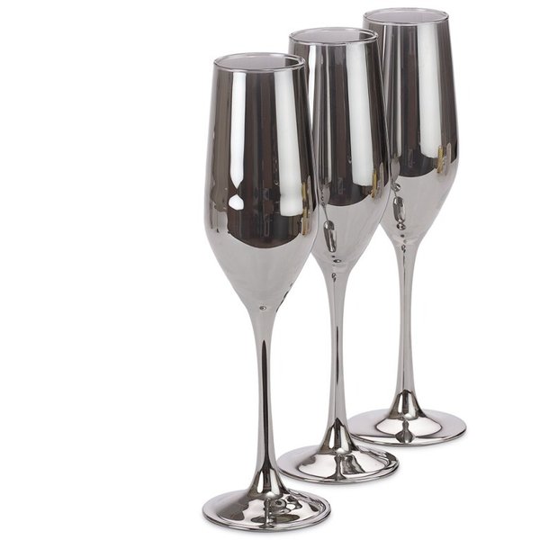 Набор бокалов д/шампанского Luminarc Celeste Сияющий графит 160мл 3шт стекло
