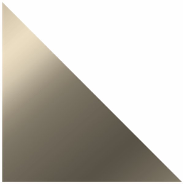 Плитка зеркальная Треугольник 15х15х0,4см бронза 4шт/кмп