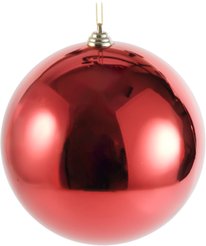 Шар 20см, красный, глянец, SYQA-0123310-9