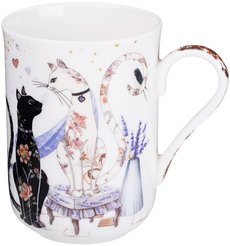 Кружка Lefard Lavander Cats Художник 330мл фарфор