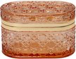 Шкатулка овальная с крышкой Fancy 8,5х8,5х13,5 стекло янтарный