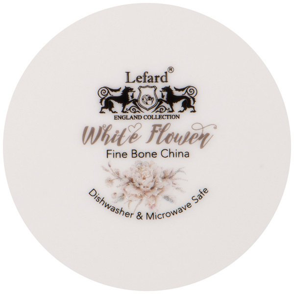 Набор тарелок закусочных Lefard White flower 23см 2шт серый, фарфор