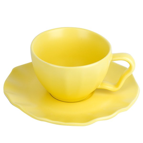 Пара чайная Nouvelle Home Crayola Adonis 250мл желтый, фарфор
