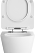 Унитаз подвесной Alcora Chic Tornado безободковый с сиденьем DPL, e-off, slim, lift