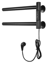 Полотенцесушитель электрический кухонный Крис 180х400 черный (встроен диммер)