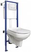 Комплект системы инсталляции City Link Pro+кнопка Intera белое стекло