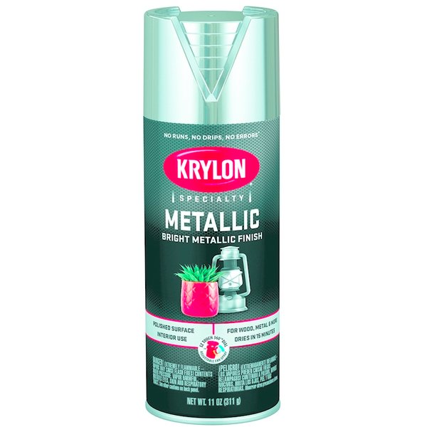 Краска с эффектом яркого металлика KRYLON Bright Silver цвет-серебро (0,31кг)
