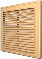Решетка вентиляционная вытяжная АБС 208х208,бежевая
