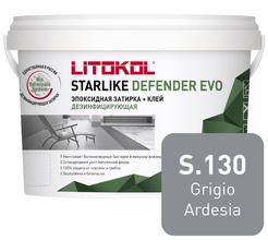 Затирка эпоксидная STARLIKE Defender EVO s.130 grigio ardesia (1кг)