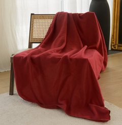 Плед флис Basic Gnomes бордовый 130x170