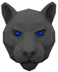 Ароматизатор в дефлектор Ceramic, 3D голова пантеры, с пробником Medori,Imperial Velour C-2035