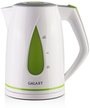Чайник электрический Galaxy GL0201 2200Вт 1,7л пластик белый/зеленый
