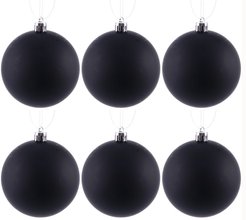 Набор шаров 6шт 8см черный матовый, SYQA-0123304