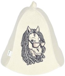 Шапка для бани и сауны Конь Марли