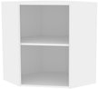 Корпус шкафа навесной угловой для 1-го фасада Микс 61х72х61см Белый