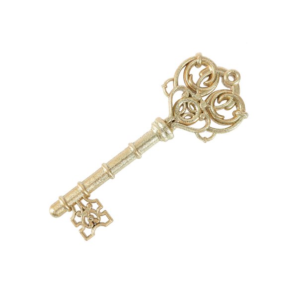Украшение подвесное Ключик золото key-3 60х150х10мм