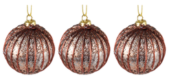 Набор шаров 3шт 8см прозрачный+кофе, SYPMQB-0223141