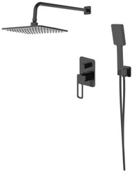 Система душевая скрытого монтажа IDDIS Slide SLIBL02i67 черный матовый