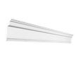 Плинтус потолочный для натяжных потолков под светодиодную ленту 80х50х2000 Белый гладкий GPX-4