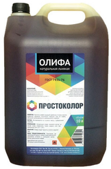 Олифа льняная натуральная PROSTOCOLOR ГОСТ 7931-76 (5л)