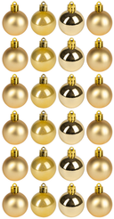 Набор шаров 32шт 4см золото SYQA-012279