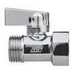 Кран латунный хромированный мини MPF 1/2" внутренняя-наружная резьба