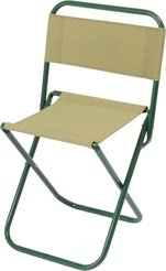 Стул складной Weekemp Туристический 34х35см H58см, сталь/oxford 600D, зеленый, OC00364