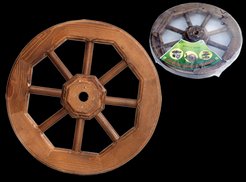 Колесо декоративное малое 450х85х450мм,сосна